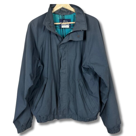 Vintage Woolrich Gor-Tex Men's Jacket Outdoor Rain Charcoal Gray Large - Picture 1 of 5